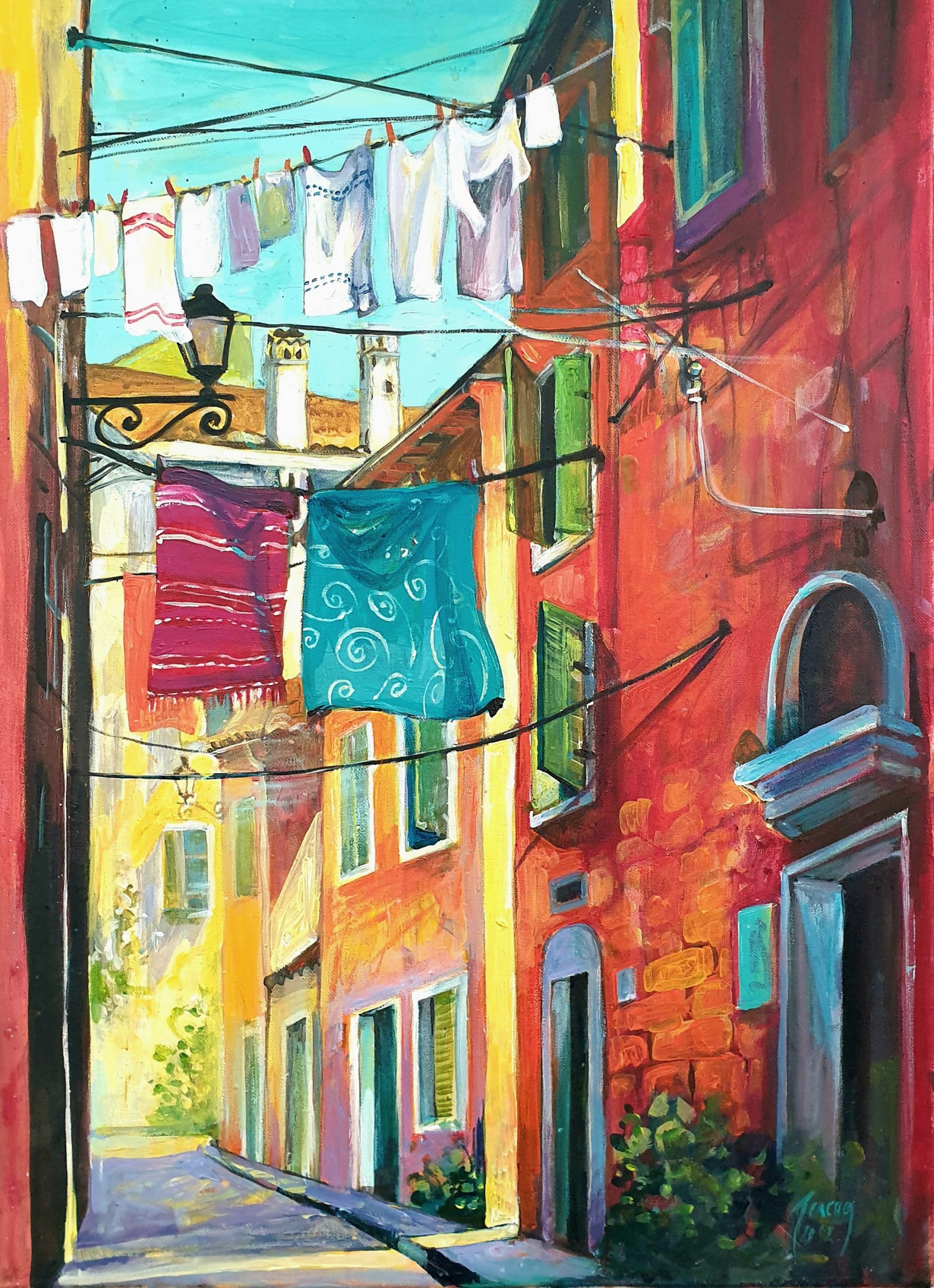 Akril na platnu- Jelena Tijanić Savić